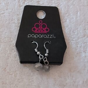 Paparazzi Dainty Gray Beaded Dangle Earrings New